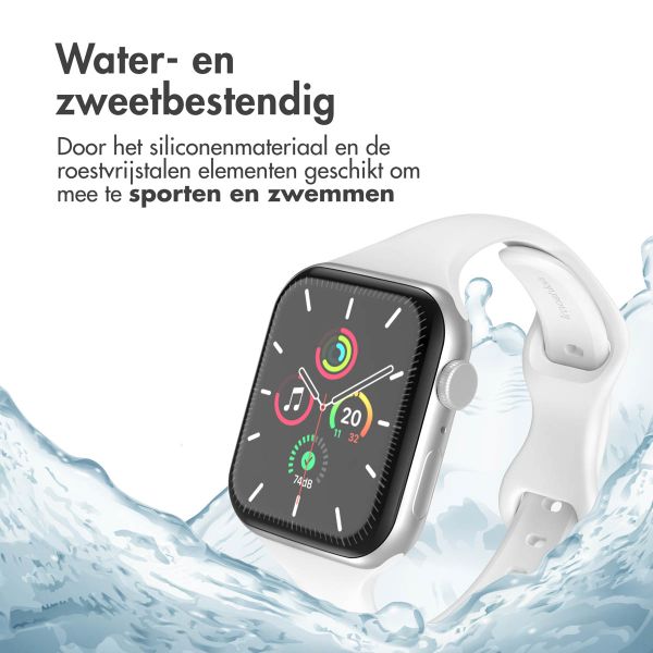 imoshion Slim siliconen bandje Apple Watch Series 1 t/m 11 / SE / Ultra (44/45/46/49 mm) - Wit