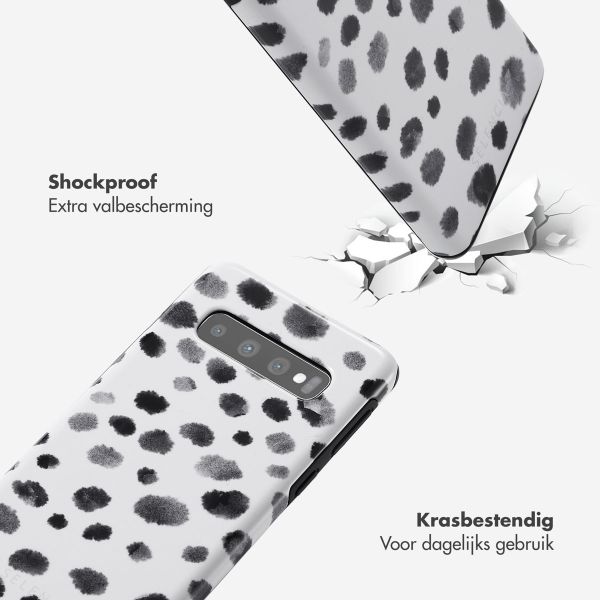 Selencia Vivid Tough Backcover Samsung Galaxy S10 - Trendy Leopard