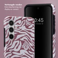 Selencia Vivid Tough Backcover Samsung Galaxy A55 - Trippy Swirl Dark Rose