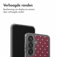 imoshion Design hoesje Samsung Galaxy S25 - Polka Dot Bordeaux