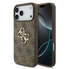 Guess 4G Metal Logo Backcover Apple iPhone 17 Pro - Bruin