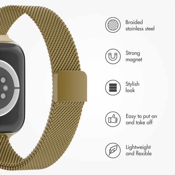 imoshion Slim Milanese Band Apple Watch | 38/40/41/42 mm - Gold