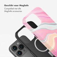 Selencia Vivid Tough Backcover met MagSafe Apple iPhone 15 Pro - Pastel Lipstick Marble