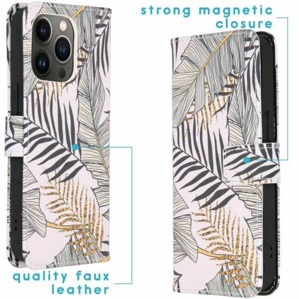 imoshion Design Softcase Bookcase Apple iPhone 13 Pro - Glamour Botanic