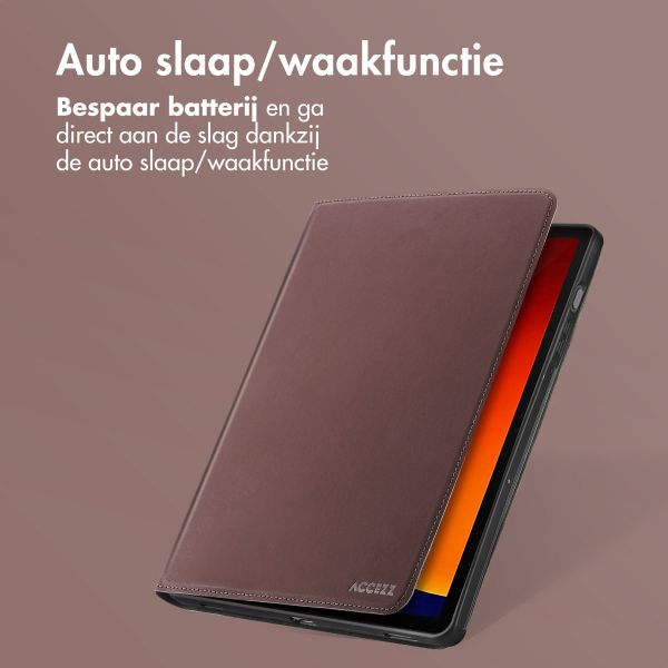 Accezz Classic Tablet Case Samsung Galaxy Tab S10 Lite / S9 11.0 inch / Tab S10 FE / S9 FE 10.9 inch - Bruin