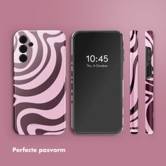 Selencia Vivid Backcover Samsung Galaxy A15 (5G) - Wavy Swirl Pink Plum