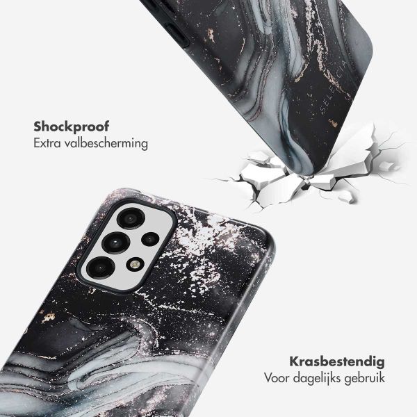 Selencia Vivid Tough Backcover Samsung Galaxy A33 - Chic Marble Black