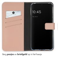 Selencia Echt Lederen Bookcase Google Pixel 8 Pro - Dusty Pink