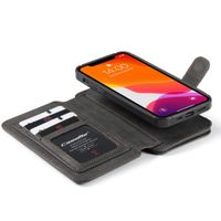 CaseMe Luxe 2 in 1 Portemonnee Bookcase iPhone 12 Mini - Zwart