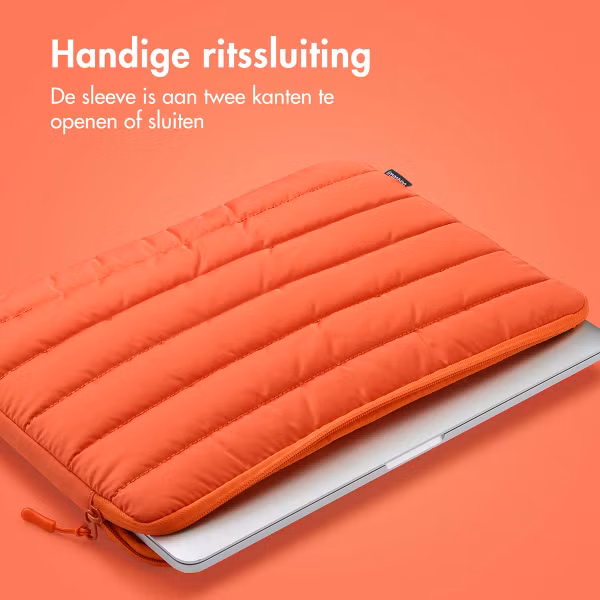 imoshion Puffer Laptop hoes 13-14 inch - Laptopsleeve - Apricot Crush Orange