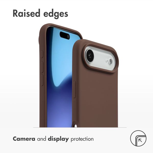 Accezz Liquid Silicone Back Cover with MagSafe Apple iPhone Air - New Tea Brown