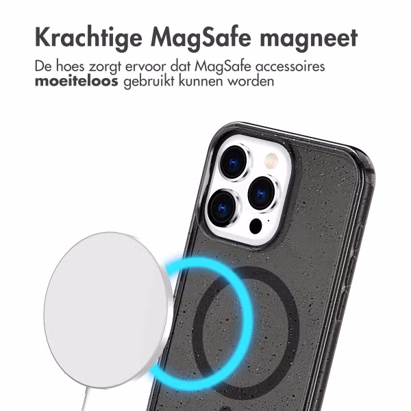 imoshion Sparkle Backcover met MagSafe Apple iPhone 15 Pro Max - Glitter Zwart