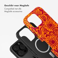 Selencia Vivid Tough Backcover met MagSafe Apple iPhone 16 Pro Max - Tropical Vibes Apricot