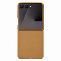 Samsung Originele KindSuit Vegan Leather Case Samsung Galaxy Z Flip 7 - Camel