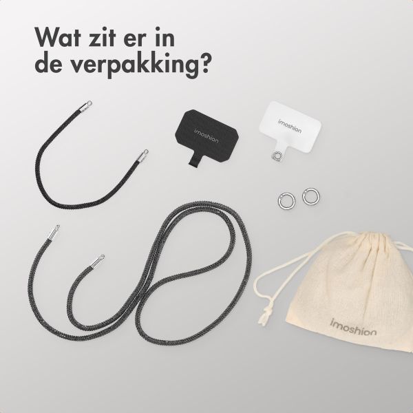 imoshion Glitter Telefoonkoorden Set - Zwart