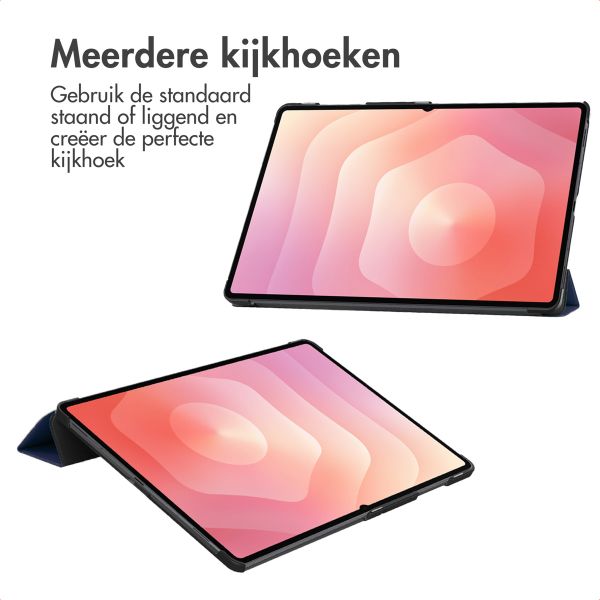imoshion Trifold Bookcase Samsung Galaxy Tab S11 Ultra - Donkerblauw