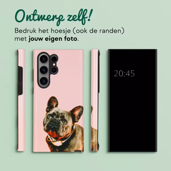 Ontwerp je eigen tough case Samsung Galaxy S23 Ultra - Wit