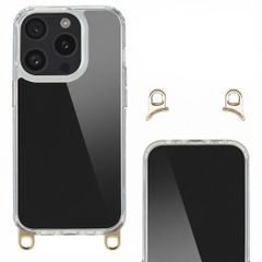Selencia Backcover met afneembare haakjes Apple iPhone 15 Pro - Transparant