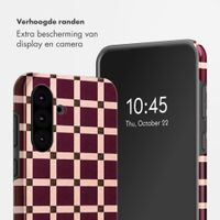 Selencia Vivid Backcover Samsung Galaxy A36 / A56 - Check This Burgundy