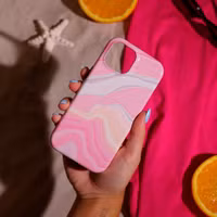 Selencia Vivid Backcover Apple iPhone SE (2022 / 2020) / 8 / 7 - Pastel Lipstick Marble