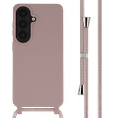 imoshion Siliconen hoesje met koord Samsung Galaxy S26 Plus - Sand Pink