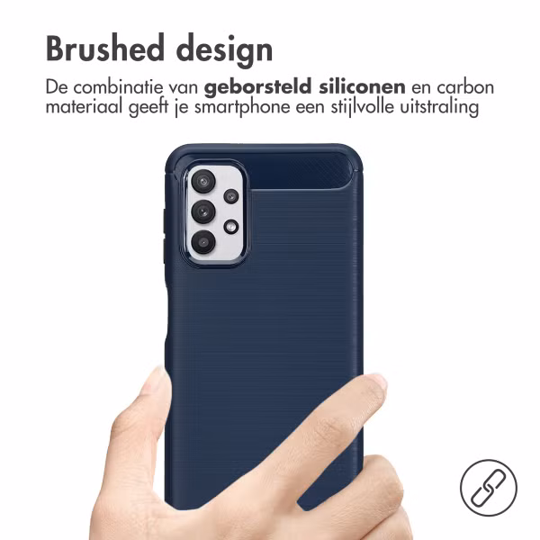 imoshion Brushed Backcover Samsung Galaxy A32 (5G) - Donkerblauw