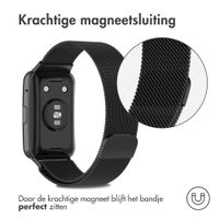 imoshion Milanees magnetisch bandje Huawei Watch Fit - Zwart