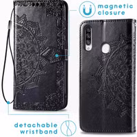 imoshion Mandala Bookcase Samsung Galaxy A20s - Zwart