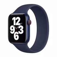 Apple Siliconen solobandje Apple Watch | 38/40/41/42 mm - Maat 9 - Deep Navy