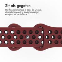 imoshion Sport⁺ bandje Apple Watch Series 1 t/m 9 / SE (38/40/41 mm) | Series 10 / 11 (42 mm) - Maat S/M - Wine Red & Black