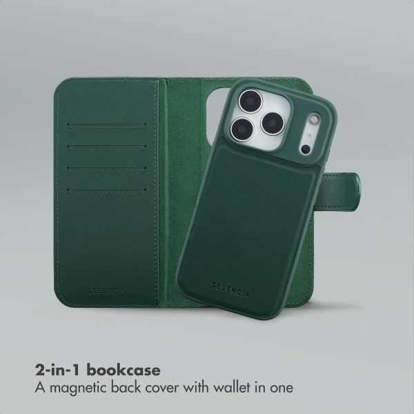 Selencia Olyn Detachable Bookcase with MagSafe Apple iPhone 17 Pro - Green