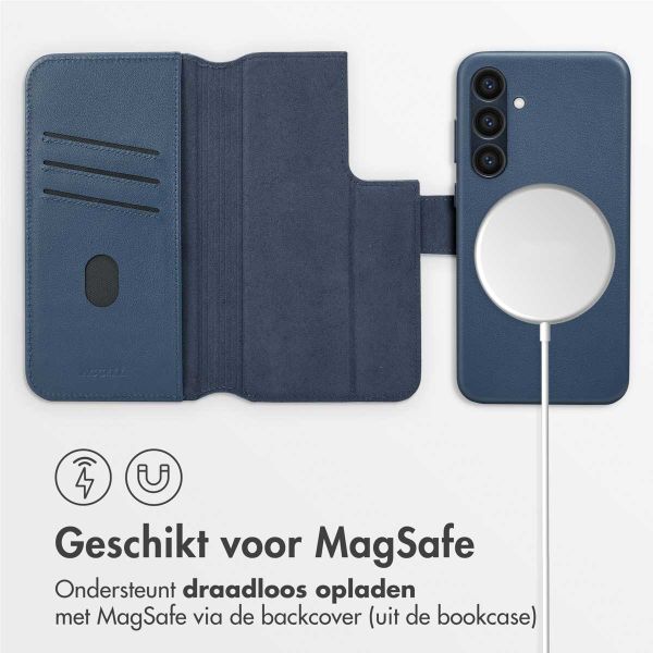 Accezz Leather Bookcase 2-in-1 met MagSafe Samsung Galaxy S23 FE - Nightfall Blue