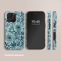 Selencia Vivid Tough Backcover met MagSafe Apple iPhone 16 Pro - Tropical Vibes Light Blue