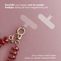 Selencia Transparent Case with Hooks + Lova Wrist Strap Apple iPhone 15 Pro - Burgundy