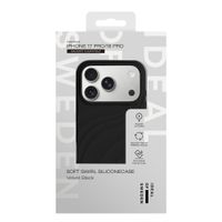 iDeal of Sweden Soft Swirl Silicone MagSafe Case Apple iPhone 17 Pro - Velvet Black