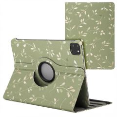 imoshion 360° Draaibare Design Bookcase Apple iPad Pro 11 (2025) M5 / (2024) M4 - Green Flowers