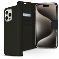 Accezz Wallet Softcase Bookcase Apple iPhone 16 Pro Max - Zwart
