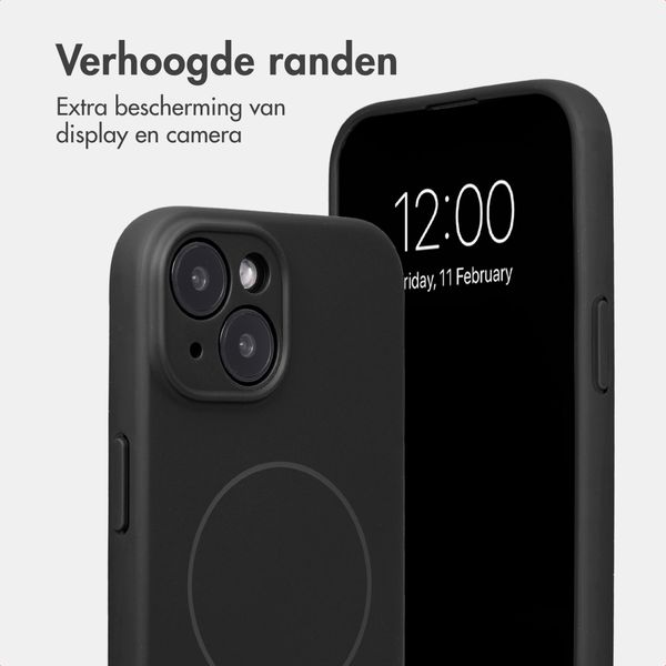 Accezz Grip Backcover met MagSafe Apple iPhone 15 - Zwart