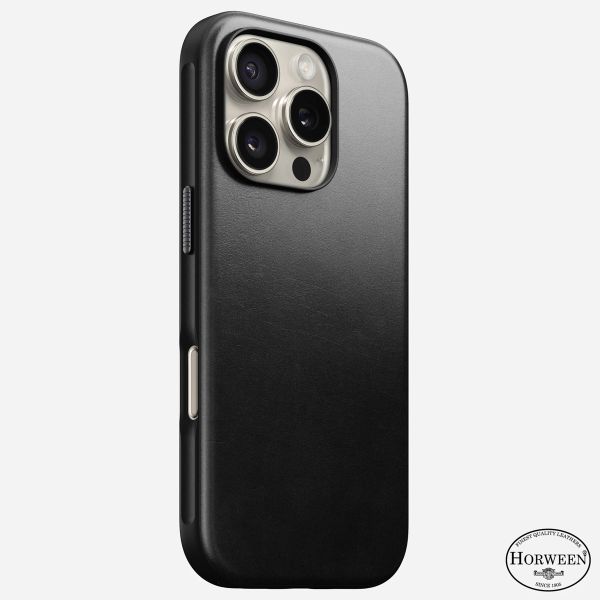 Nomad Modern Horween Leather Case iPhone 16 Pro - Black