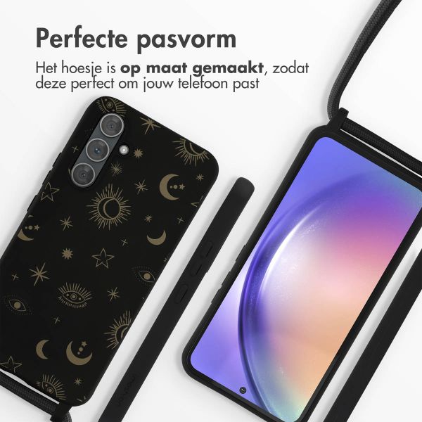 imoshion Siliconen design hoesje met koord Samsung Galaxy A54 (5G) - Sky Black