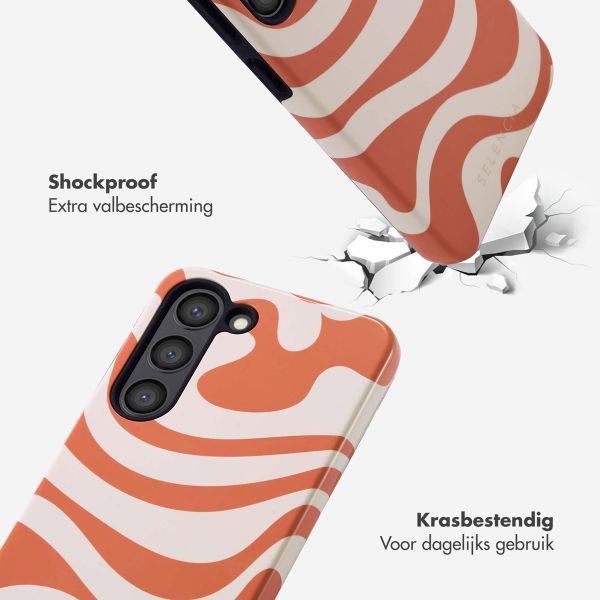 Selencia Vivid Tough Backcover Samsung Galaxy S23 - Dream Swirl Orange