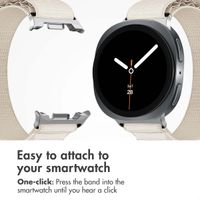 imoshion Nylon Alpine Band Samsung Galaxy Watch 9 (40/44mm) / Watch 8 (40/44mm) / Classic (46mm) - White