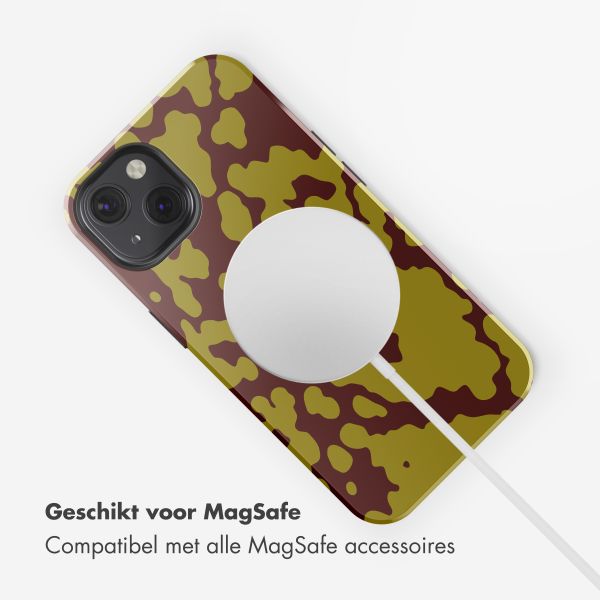 Selencia Vivid Backcover met MagSafe Apple iPhone 13 - Moo'd Olive Dust