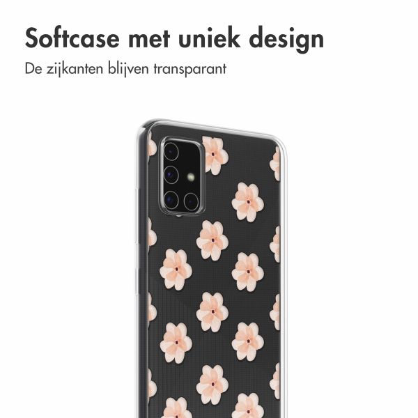 imoshion Design hoesje Samsung Galaxy A51 - Floral Peach