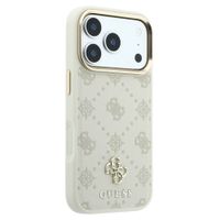 Guess 4G Metal Logo Backcover MagSafe Apple iPhone 18 Pro / 17 Pro - Beige