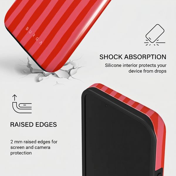 Burga Tough Back Cover with MagSafe Apple iPhone 13 - Pomegranate