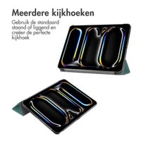 imoshion Trifold Bookcase Apple iPad Pro 11 (2024) M4 - Donkergroen