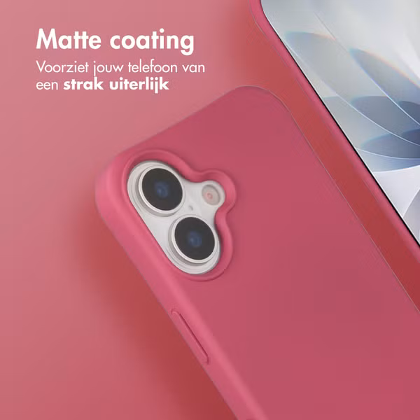 imoshion Color Backcover met afneembaar koord met MagSafe Apple iPhone 17 - Raspberry