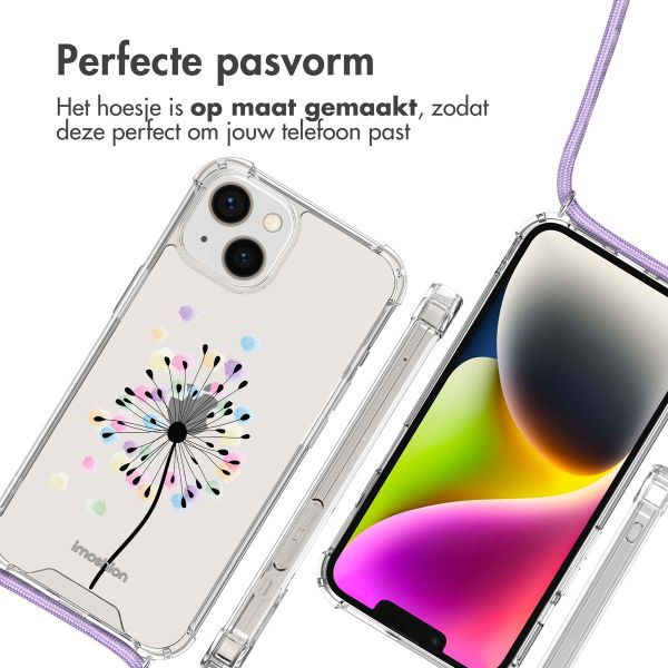 imoshion Design hoesje met koord Apple iPhone 14 - Sandstone Dandelion