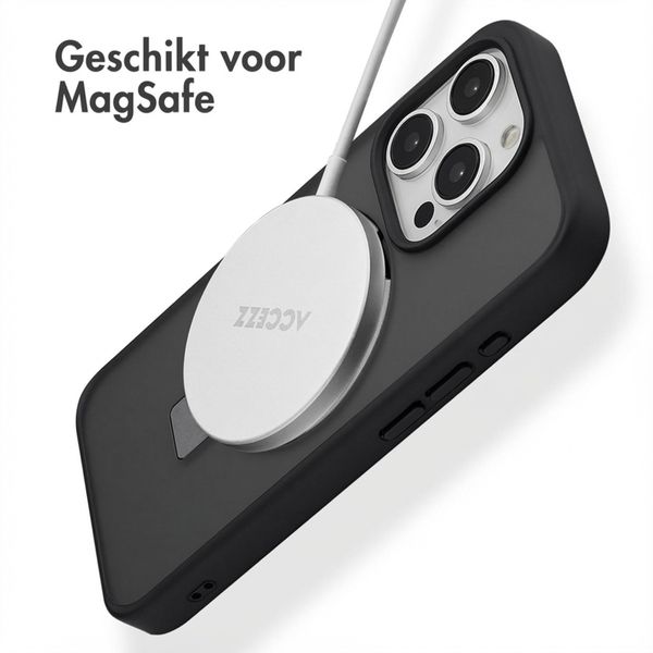 Accezz Ring Stand Backcover met MagSafe Apple iPhone 15 Pro - Zwart